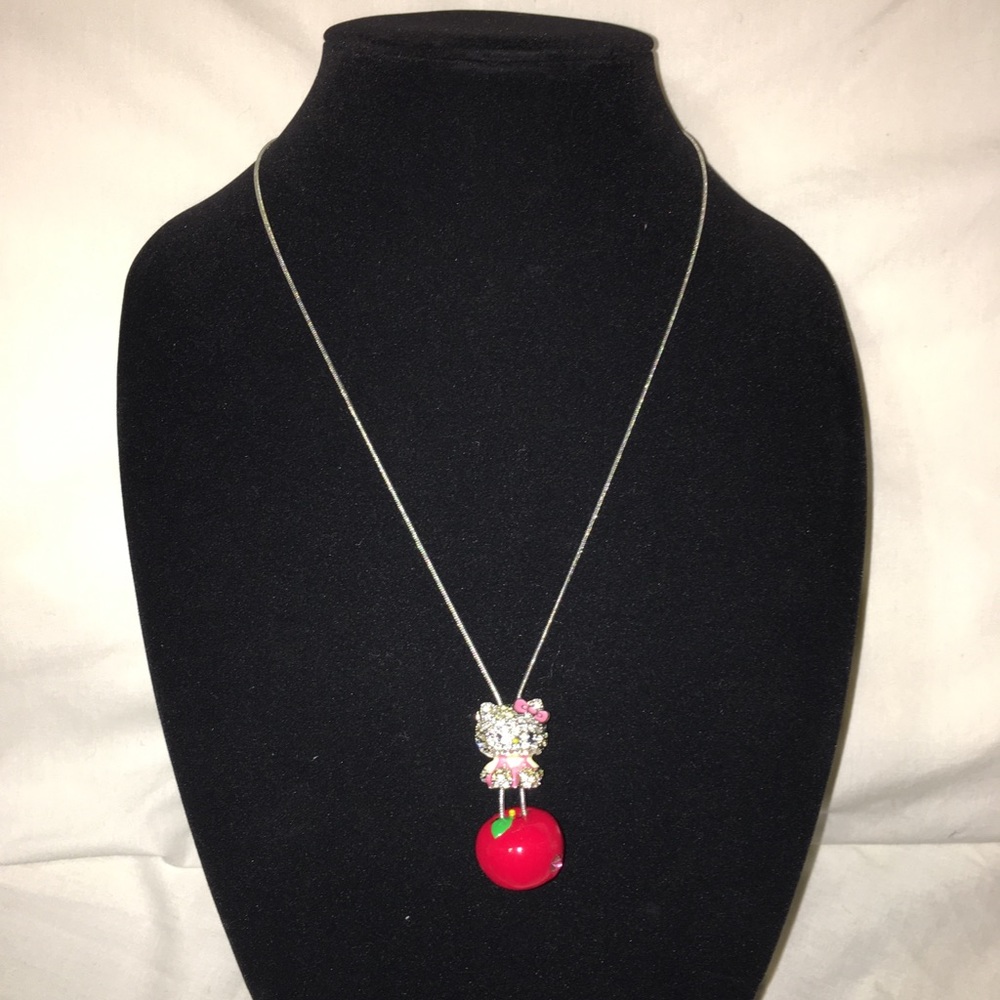 Hello Kitty Sanrio Apple Necklace